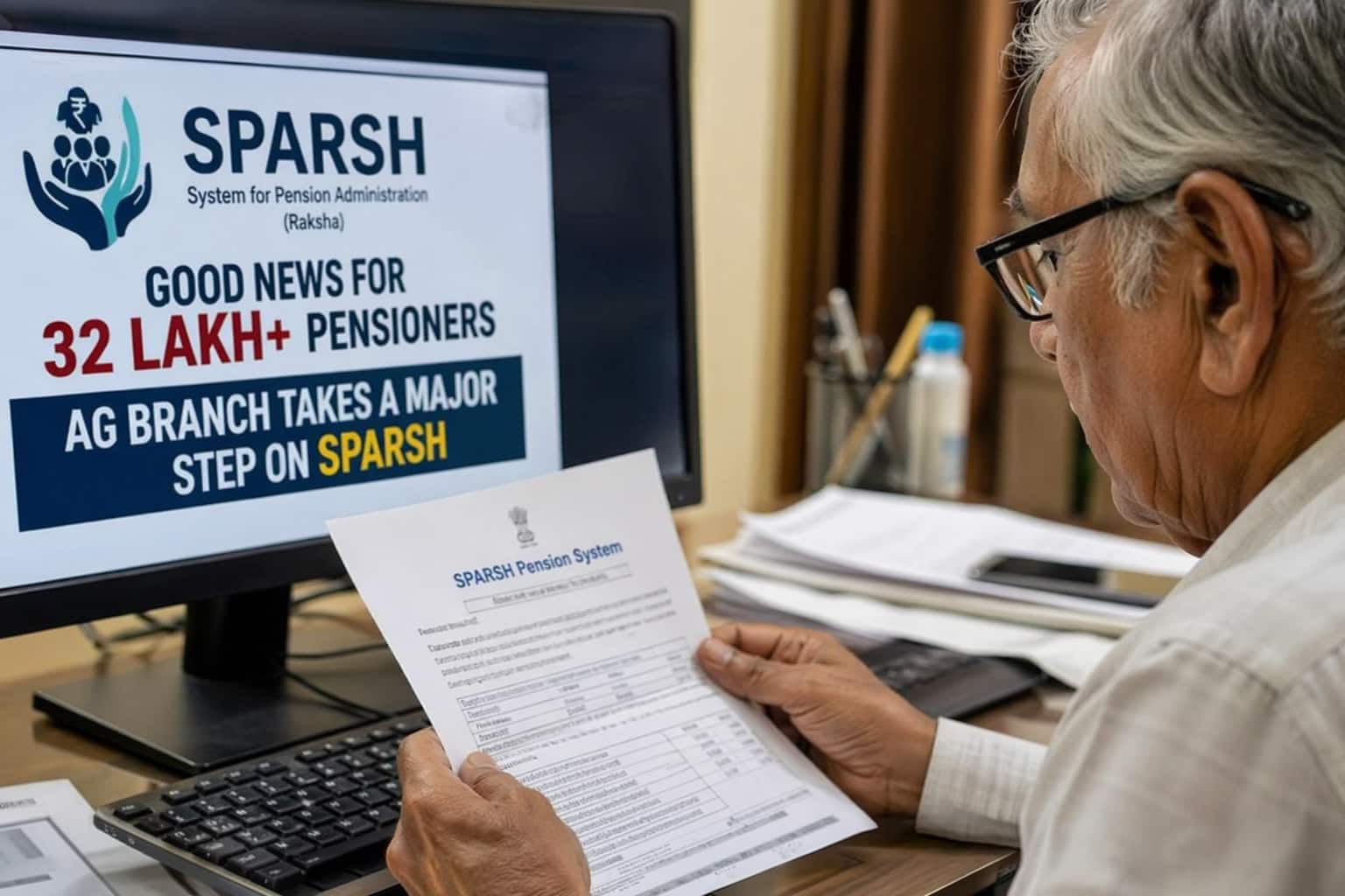 Good News for 32 lakh plus Pensioners: AG Branch takes a major step on SPARSH