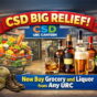 CSD Big Relief: Now Buy Grocery and Liquor from Any URC
