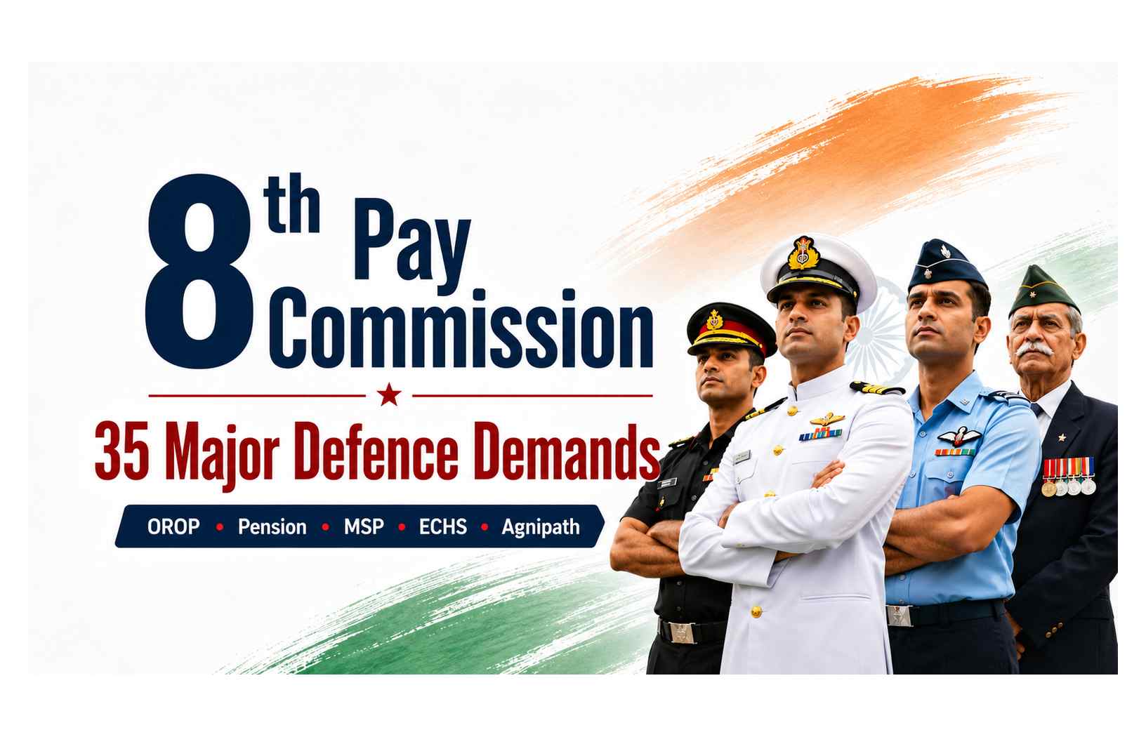 8th Pay Commission Defence Demands: 35 Proposals for Serving Personnel, Ex-Servicemen and Pensioners