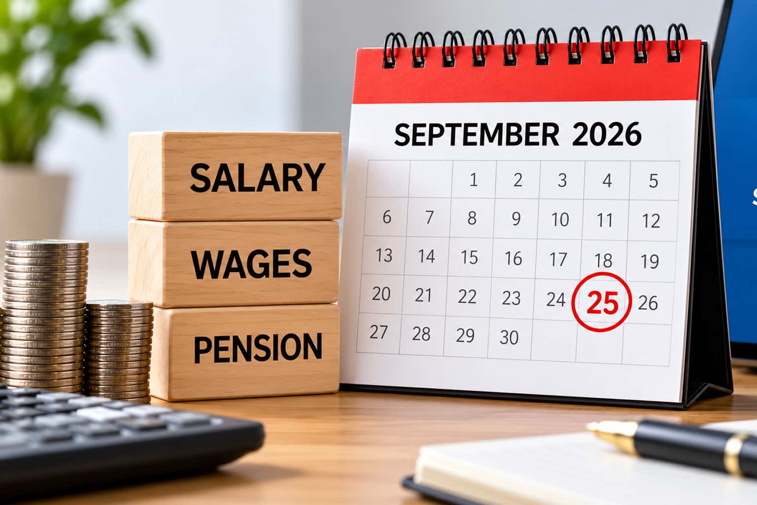 Central Govt salary and pension may be paid on 25 September 2026 ahead of proposed bank strike