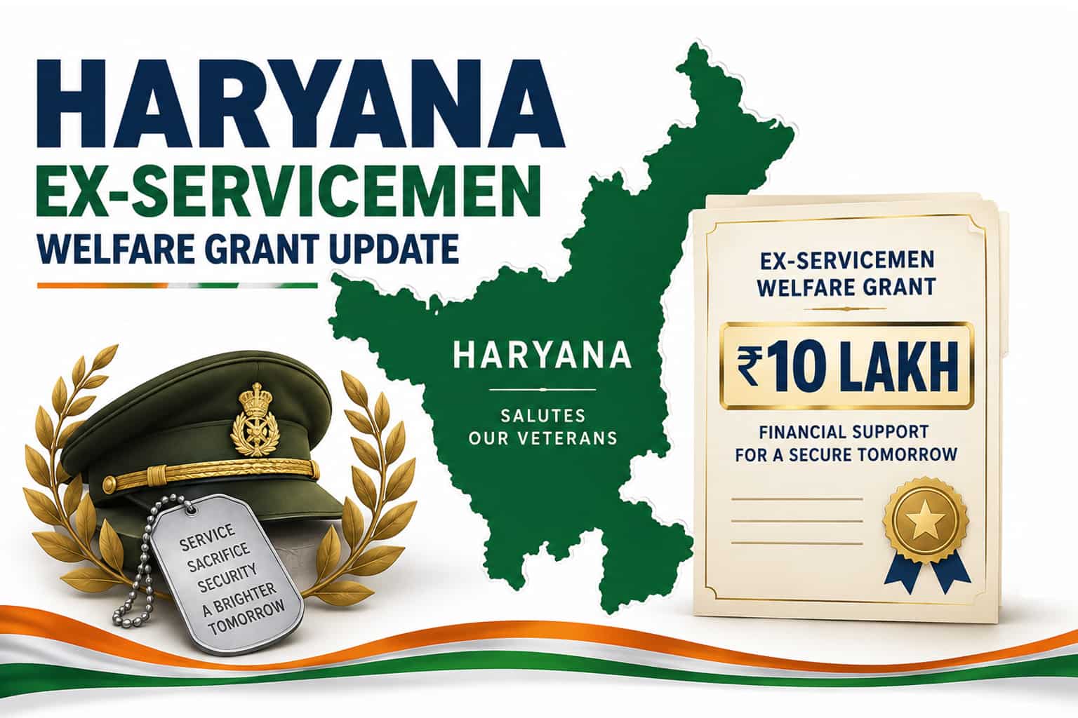 Haryana Ex-Servicemen Welfare 2026: Governor announces ₹10 lakh grant—what is confirmed?